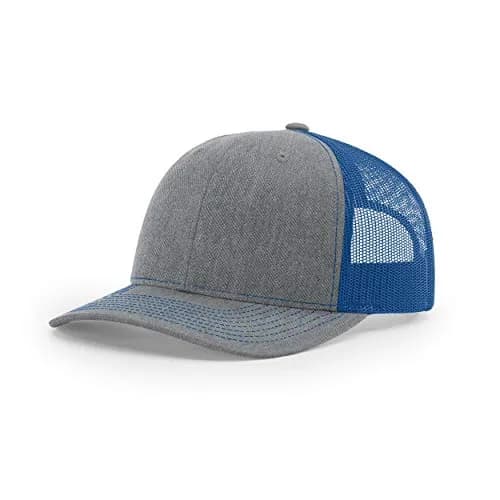 Richardson 112 Trucker Cap - Heather Grey/Royal, One Size - main product image