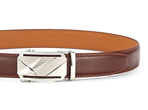 Lingli Men's Ratchet Dress Belt with Automatic Buckle 35mm | Adjustable & Stylish for Formal & Casual Wear thumbnail 4