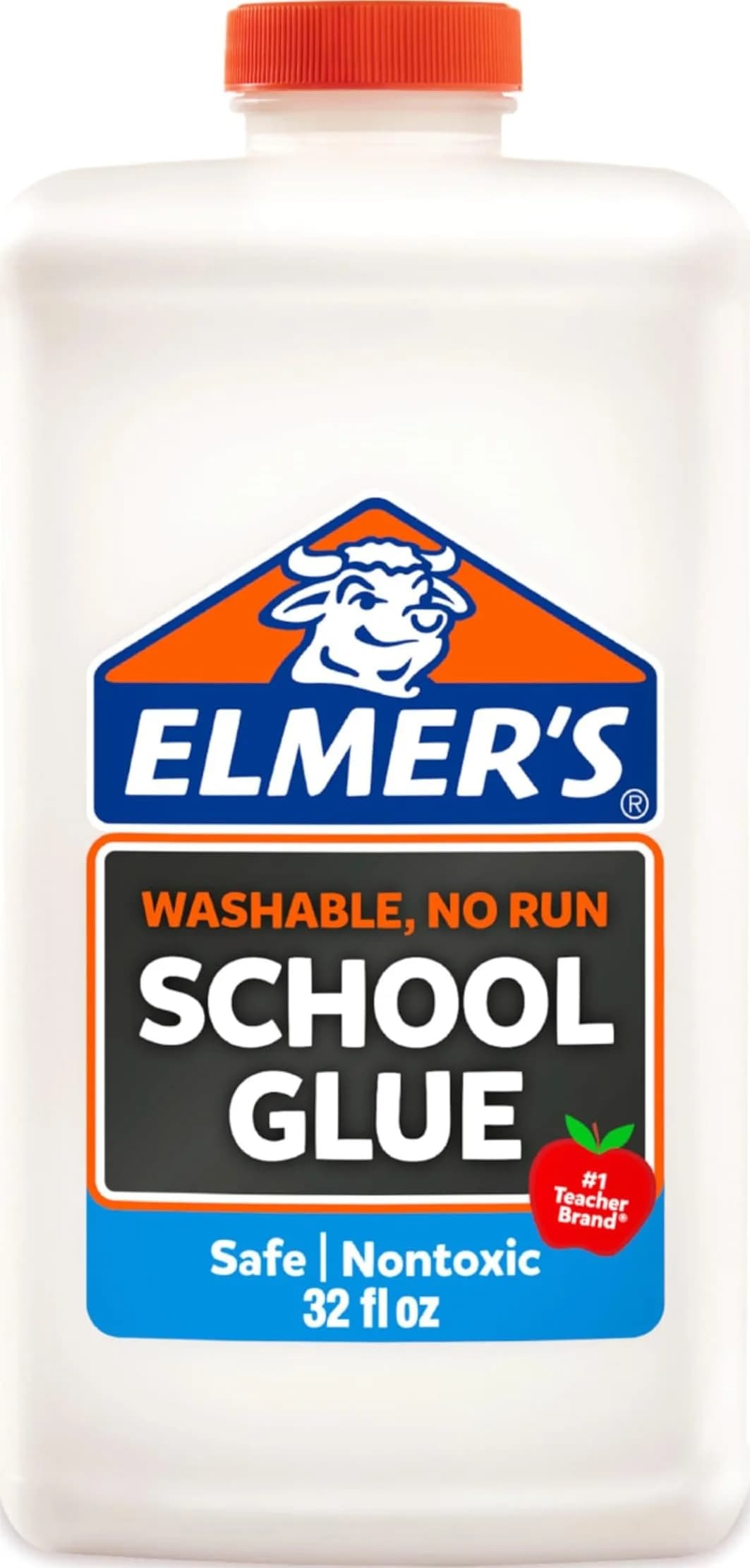 Elmer's Washable School Glue, White, 946ml (32 Ounces) | Trusted Teacher Brand for Crafts & Slime — 1 Quart (32 oz)