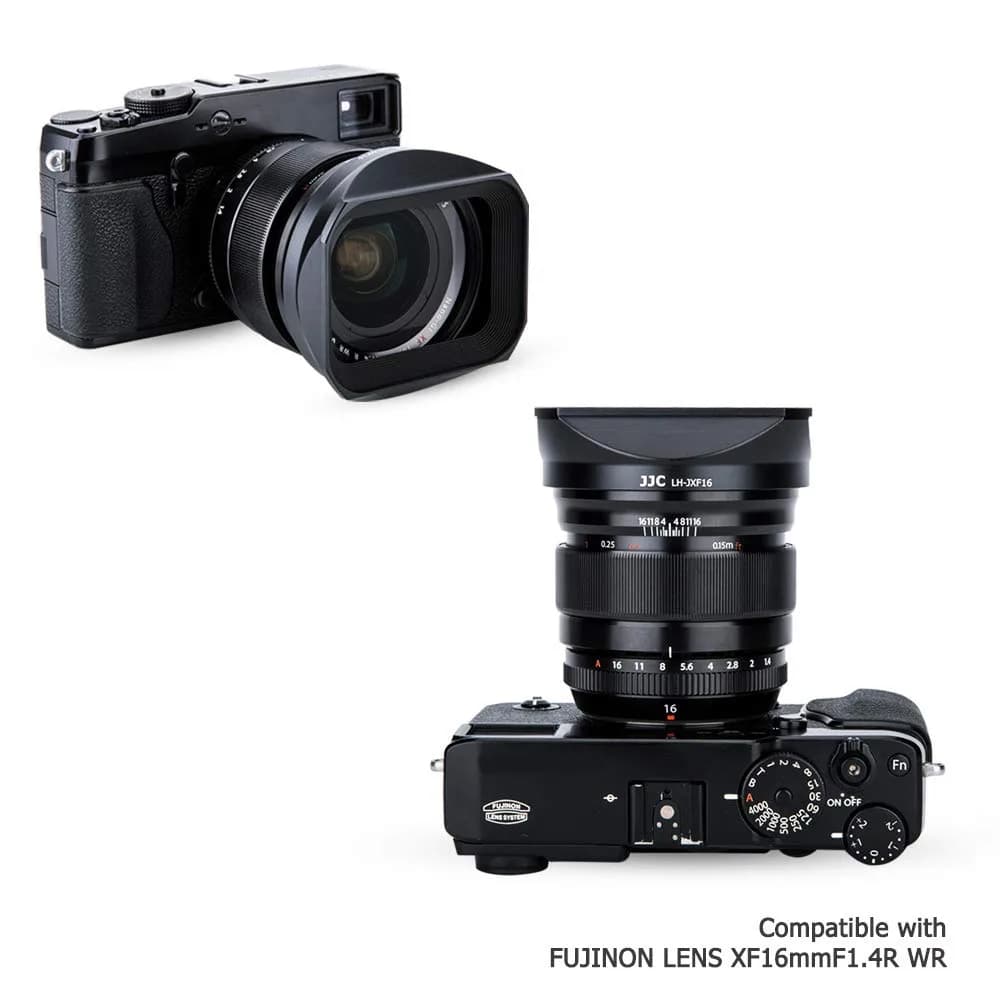 JJC Metal Lens Hood for Fuji XF 16mm F1.4 R WR Lens | Bayonet Mount, Blocks Stray Light - view 5