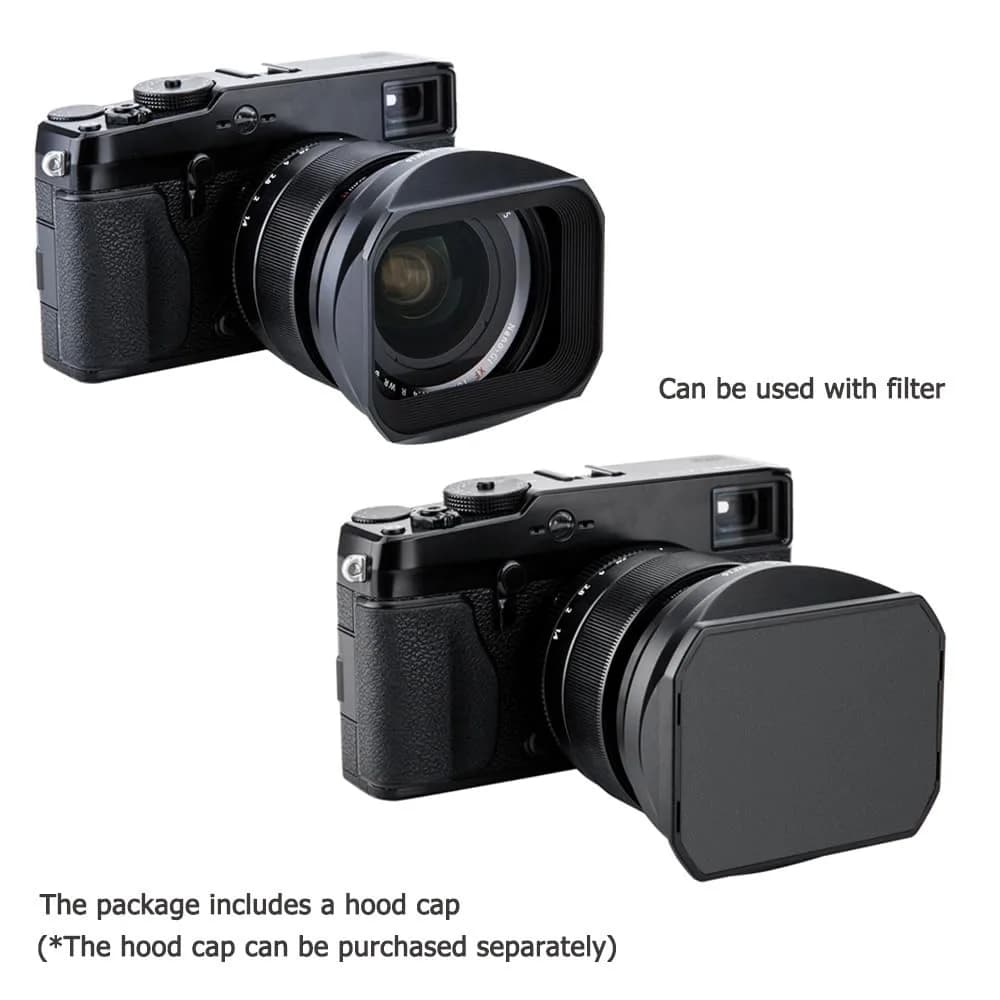 JJC Metal Lens Hood for Fuji XF 16mm F1.4 R WR Lens | Bayonet Mount, Blocks Stray Light - view 6