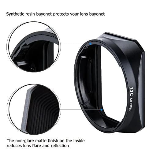 JJC Metal Lens Hood for Fuji XF 16mm F1.4 R WR Lens | Bayonet Mount, Blocks Stray Light thumbnail 3