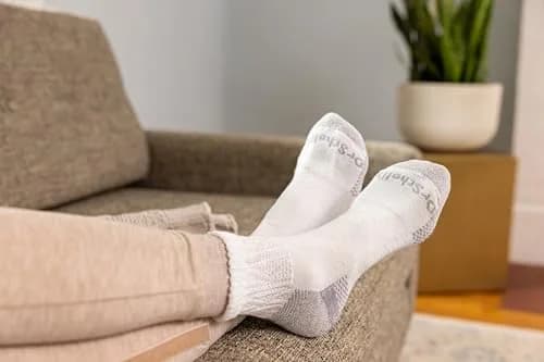 Dr. Scholl's Women's Advanced Relief Ankle Socks 2-Pack | BlisterGuard, White, Shoe Size 8-12 thumbnail 2