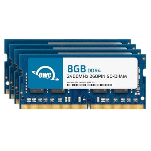 OWC Memory 32GB (4 x 8GB) DDR4 PC4-19200 2400MHz SO-DIMM RAM | Upgrade Kit for Laptops and All-in-One Computers thumbnail 1