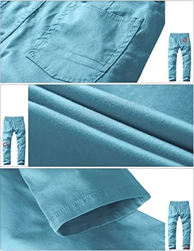 Match Men's Slight Stretch Regular Fit Chino Casual Pants 29 Navy Blue | All-Season Comfort & Modern Fit thumbnail 7