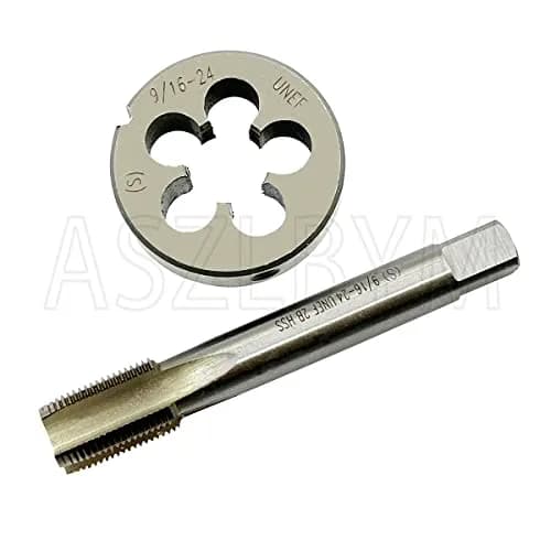 ASZLBYM 9/16-24" Tap And Die Set | UNEF HSS Threading Tools for Precision (70-120 chars) thumbnail 7