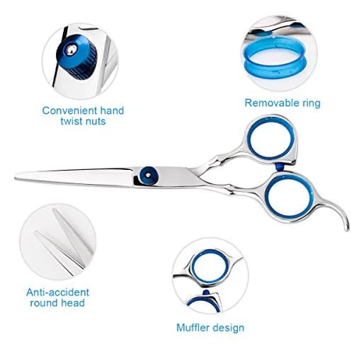 Himart Hair Trimming Kit 7 Piece Set | Professional Hair Cutting & Thinning Shears for Men Women thumbnail 2