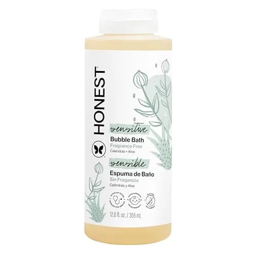 The Honest Company Fragrance-Free Bubble Bath 219ml (7.4 Fl Oz) | Hypoallergenic & Tear-Free for Sensitive Skin thumbnail 1
