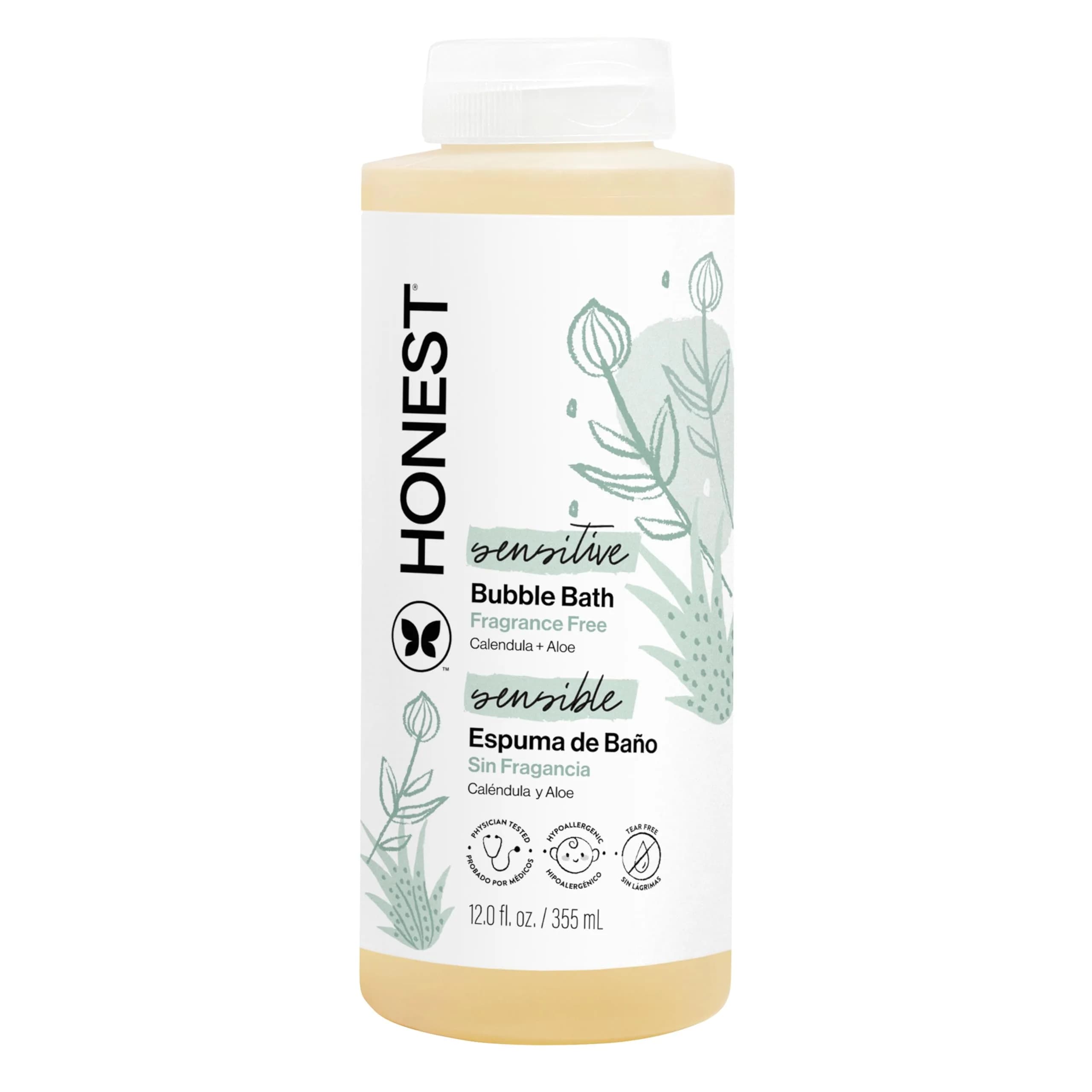 The Honest Company Disney Mickey Mouse Comfort Sweet Cream Bubble Bath 355ml (12 Fl Oz) | Tear-Free Gentle Cleanser — Unscented / 12 Fl Oz