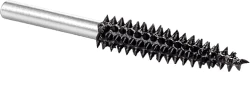 Kutzall Extreme Taper Rotary Burr 1⁄8" Shaft Very Coarse | Wood Carving Bit for Dremel, Foredom, DeWalt, Milwaukee thumbnail 2