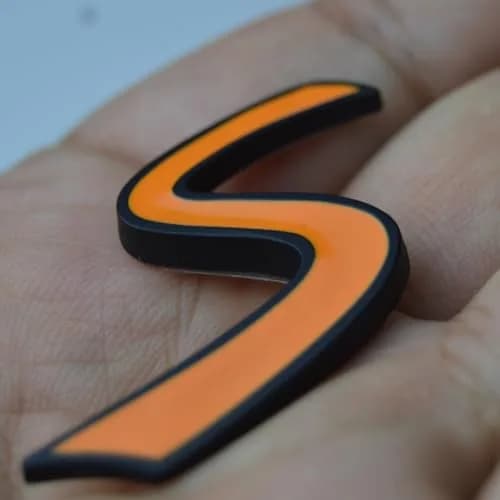 Zorratin Vehicle Emblem 3D Metal Orange with Self-Adhesive | Weatherproof & Fade-Resistant thumbnail 2