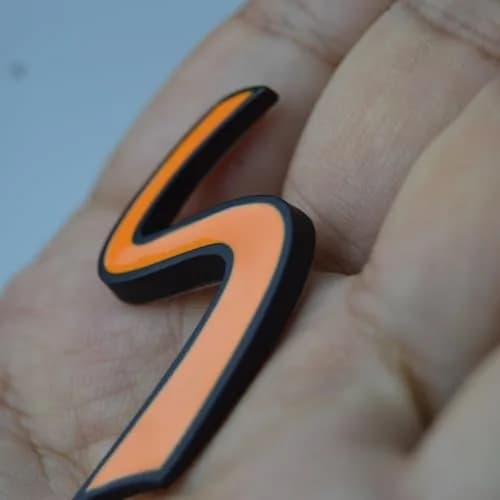 Zorratin Vehicle Emblem 3D Metal Orange with Self-Adhesive | Weatherproof & Fade-Resistant thumbnail 3