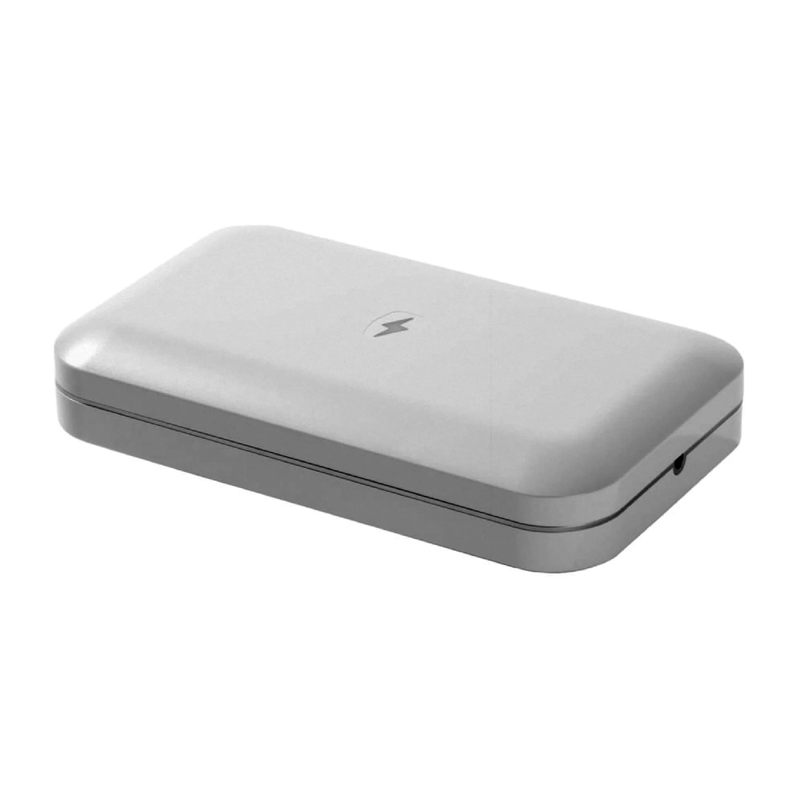PhoneSoap 3 UV Phone Sanitizer Box & Dual Charger | 360° UVC Disinfection, Silver — Silver 3.0
