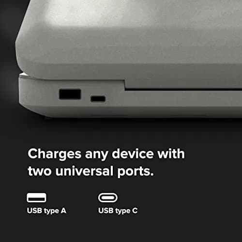 PhoneSoap 3 UV Phone Sanitizer Box & Dual Charger | 360° UVC Disinfection, Silver thumbnail 4