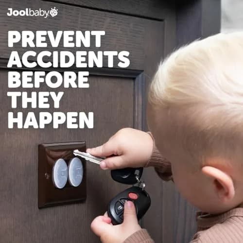 Jool Baby Outlet Covers 32 Pack | Childproof Electric Sockets with Easy Adult Removal thumbnail 6