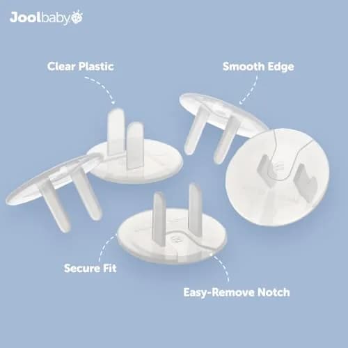 Jool Baby Outlet Covers 32 Pack | Childproof Electric Sockets with Easy Adult Removal thumbnail 3