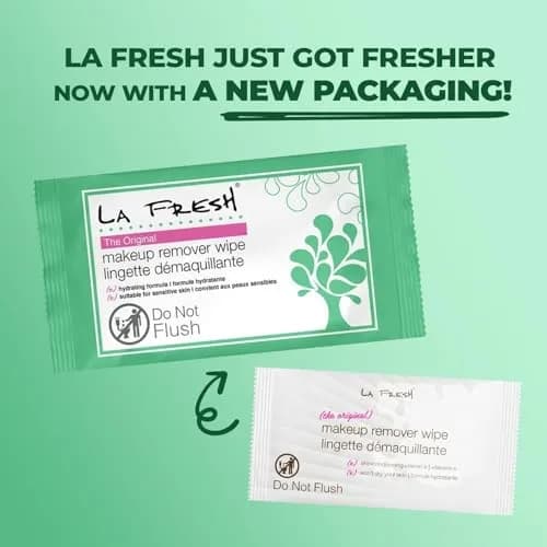 LA Fresh Makeup Remover Wipes with Vitamin E, 1200 Count | Floral Scent, Individually Sealed thumbnail 8