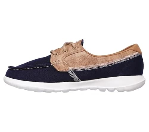 Skechers Women's Go Walk Lite Coral Boat Shoe Navy 24.5cm (8.5 US) | Lightweight Comfort & Style thumbnail 3