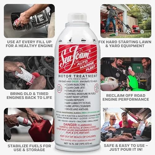 Sea Foam Motor Treatment Fuel & Oil Additive 48 Fl Oz (16 oz, Pack of 3) | Cleans & Lubricates Engine Systems thumbnail 2