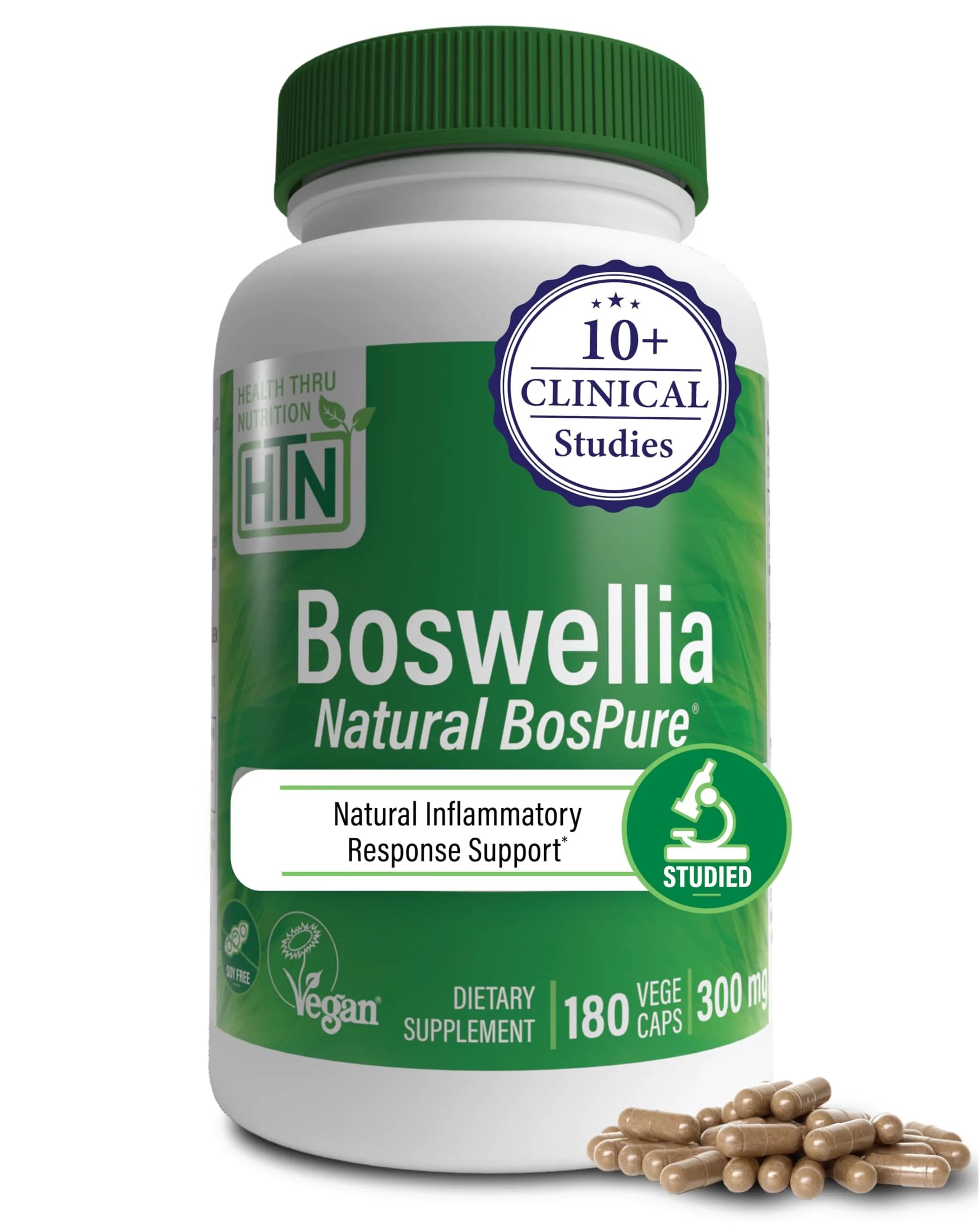 Health Thru Nutrition Boswellia 300mg 180 Capsules | Inflammation Support & Joint Health — Capsule