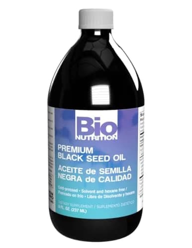 Bio Nutrition Black Seed Oil 8 Fl Oz | Pure Cold-Pressed Nigella sativa for Wellness thumbnail 1
