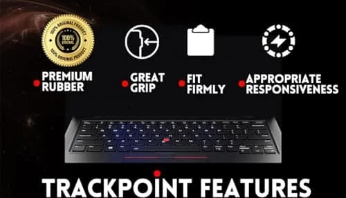 LeFix Trackpoint Caps for Lenovo Thinkpad T460S T470S T480s T490s E580 E590 X1 Carbon 4th 5th 6th Gen | Super Low Profile Precision Fit thumbnail 6