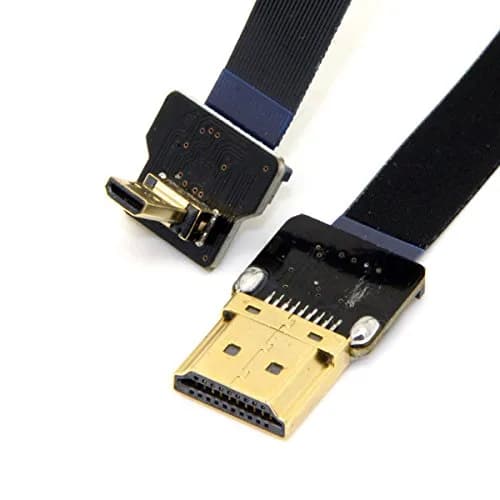 JSER CYFPV 90 Degree Up Angled Micro HDMI to HDMI Flat Cable 50cm | FPV Aerial Photography thumbnail 15