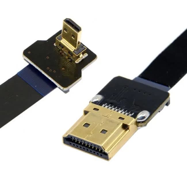 JSER CYFPV 90 Degree Up Angled Micro HDMI to HDMI Flat Cable 50cm | FPV Aerial Photography thumbnail 4
