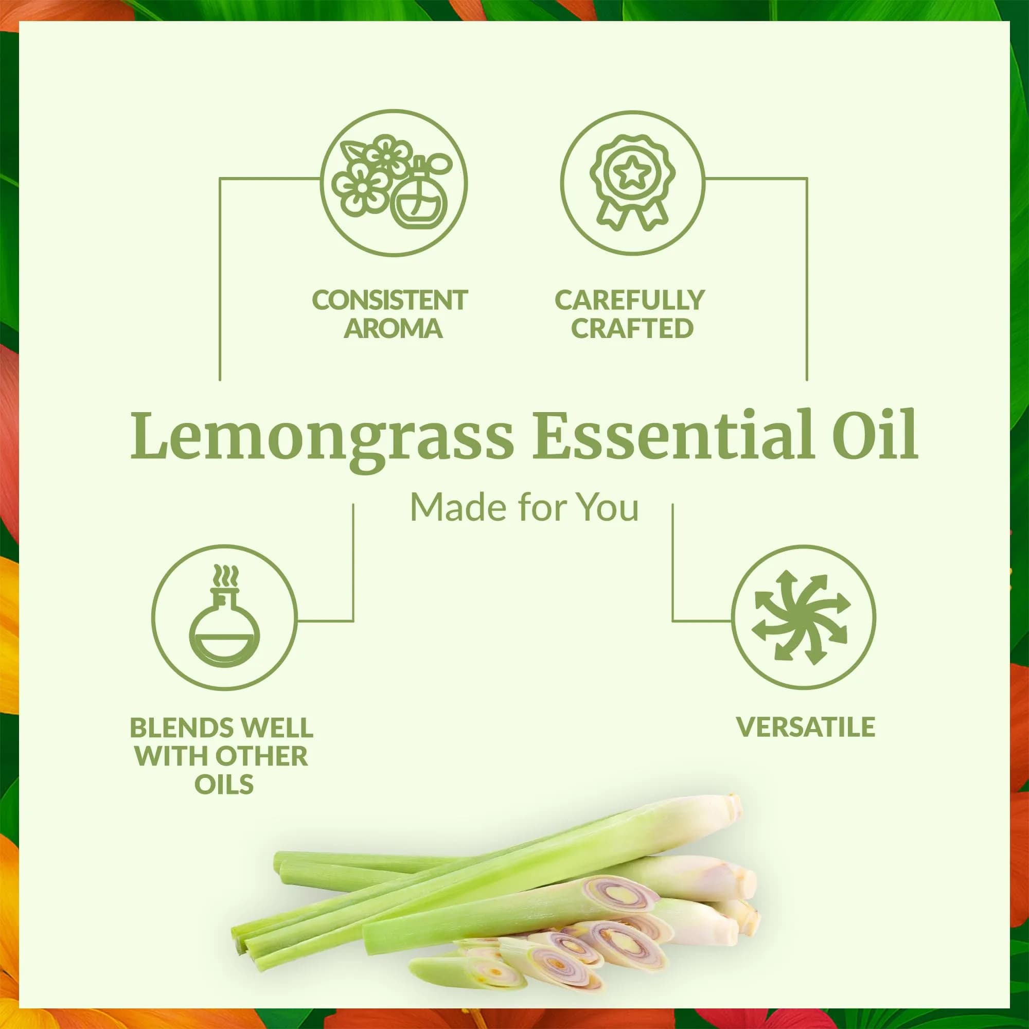SVA ORGANICS Organic Lemongrass Essential Oil - 4 Fl Oz (118 mL) - Pure & Natural - view 3