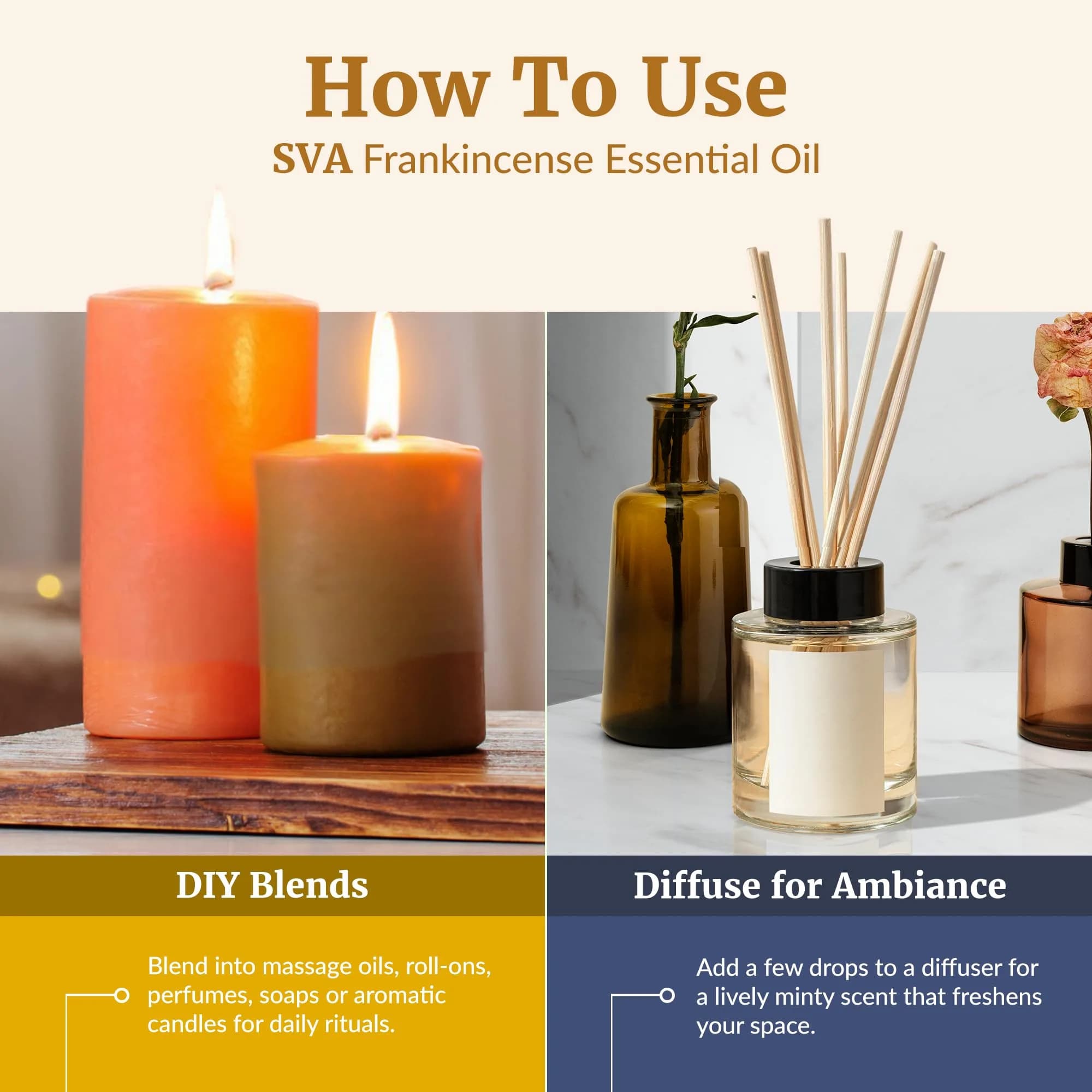 SVA ORGANICS Frankincense Essential Oil 118 ml (4 Fl Oz) | Pure Serrata Oil for Aromatherapy & Skin - view 6
