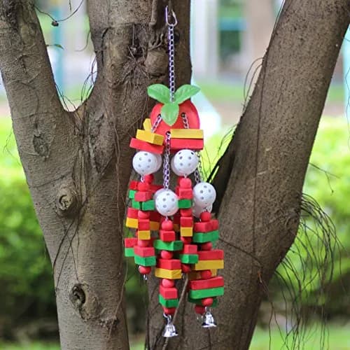 KINTOR Large Parrot Chew Toy, 22 Inch | Durable Beak Grinder for Macaw & African Grey thumbnail 7