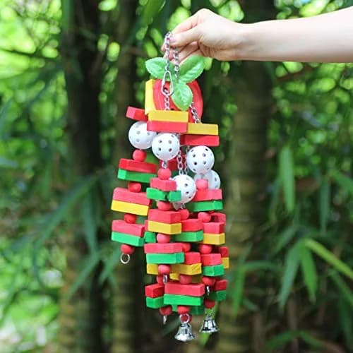 KINTOR Large Parrot Chew Toy, 22 Inch | Durable Beak Grinder for Macaw & African Grey thumbnail 3