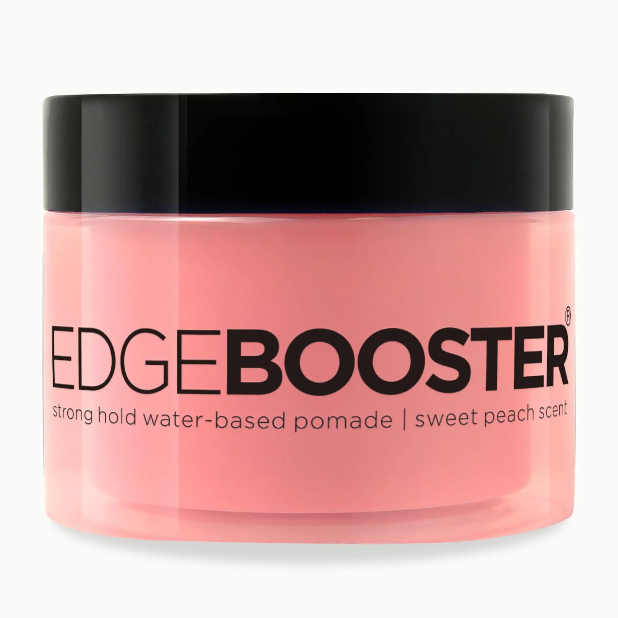 Style Factor Edge Booster Strong Hold Water-Based Pomade | Moisture & High Shine | Long Lasting Edge Control Gel | Sweat Peach, 3.38 oz