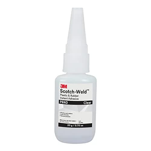 3M Scotch-Weld Plastic & Rubber Instant Adhesive PR40 | Fast-Cure, Clear, 20g | Industrial Bonding Solution thumbnail 1