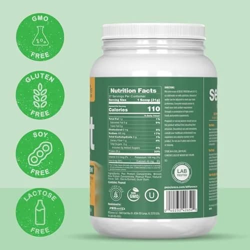 PEScience Select Vegan Protein Powder, Peanut Butter Delight, 27 Servings | Plant-Based, Dairy & Gluten Free thumbnail 6