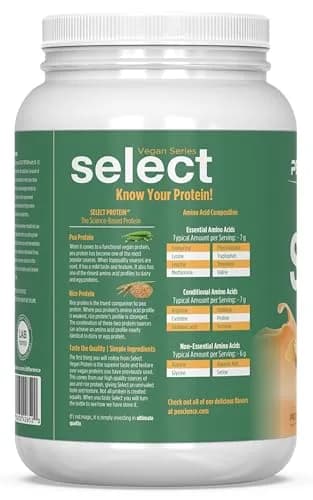 PEScience Select Vegan Protein Powder, Peanut Butter Delight, 27 Servings | Plant-Based, Dairy & Gluten Free thumbnail 7