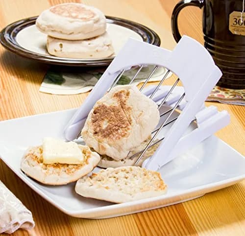 SIRIUS Chef English Muffin Splitter Tool | Stainless Steel Tines, Plastic Handles, 15.2 x 12 cm (6 x 4.75 Inches) thumbnail 8