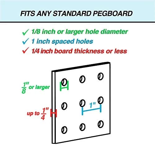 Right Arrange Pegboard Bins - 12 Pack Black | Organize Hardware & Small Parts thumbnail 5