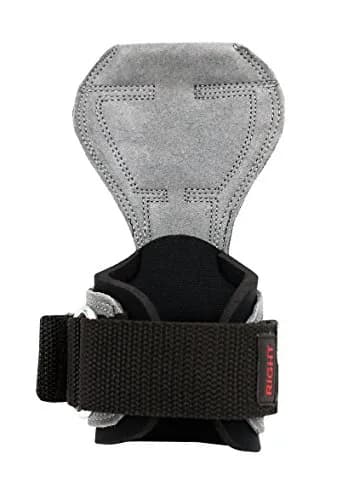 Cobra Grips PRO Charcoal Leather Weight Lifting Gloves with Wrist Wraps - 5.5-8.75" Wrist thumbnail 4