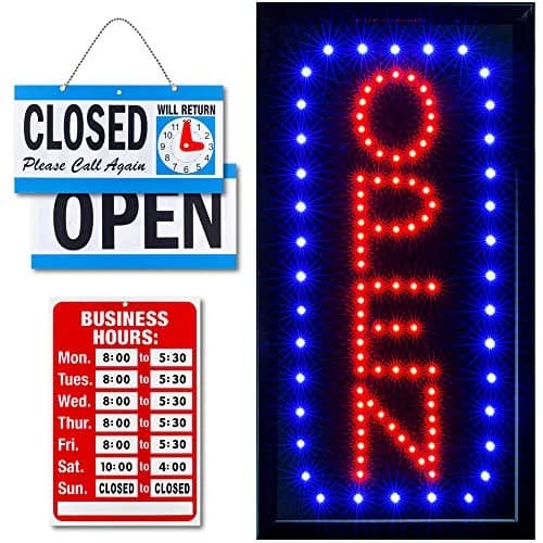 Ultima LED Open Sign for Business 17" x 10" | Bright Neon-Style LED Sign for Storefronts thumbnail 1