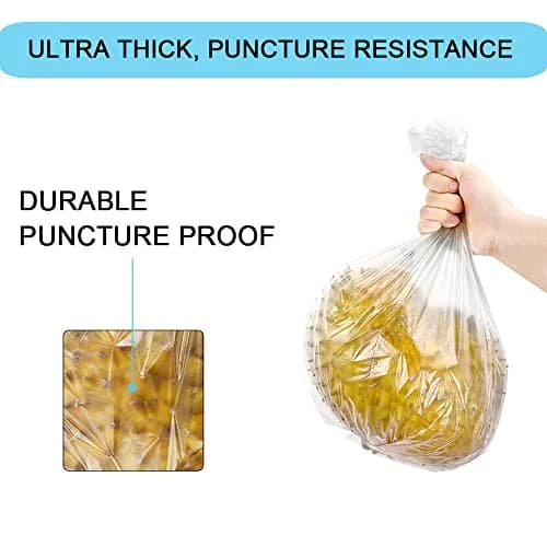 SOSOHOME Clear Trash Bags 2 Gallon (1.9L / 2 Gal) | 150 Counts, 3 Rolls | Non-Scented, Leak-Resistant thumbnail 4