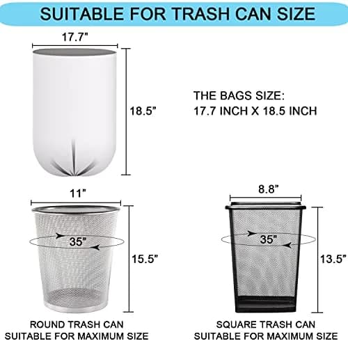 SOSOHOME Clear Trash Bags 2 Gallon (1.9L / 2 Gal) | 150 Counts, 3 Rolls | Non-Scented, Leak-Resistant thumbnail 6