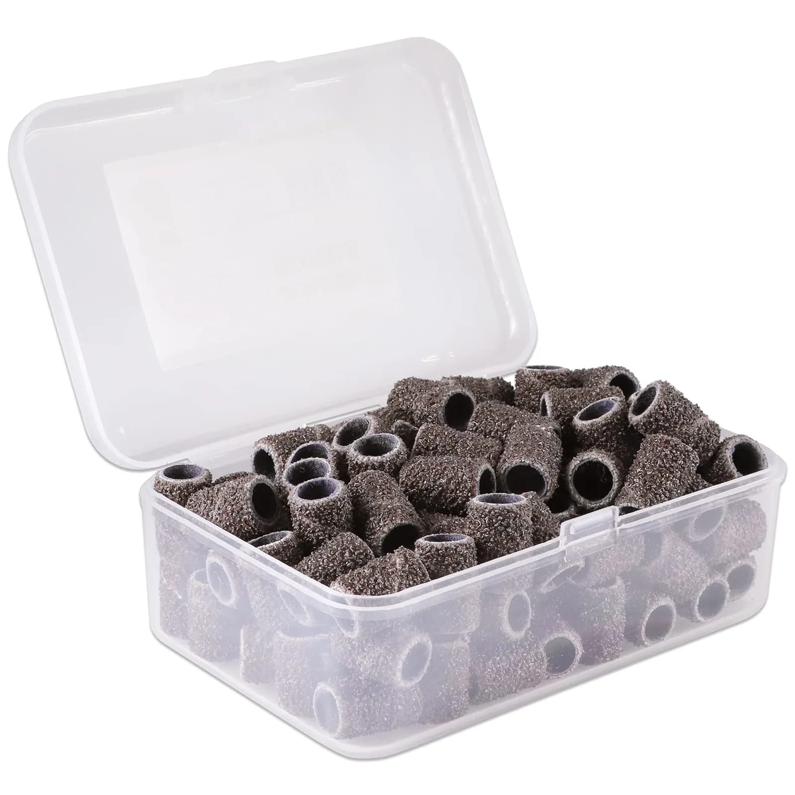 PANA 100 Pieces Nail Sanding Bands 240 Grit Black | Professional Manicure & Pedicure Tools — Large Brown / 60 Grit