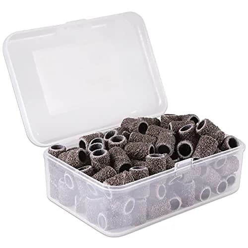 PANA 100 Pieces Nail Sanding Bands 60 Grit Brown | Professional Manicure & Pedicure Tools thumbnail 1