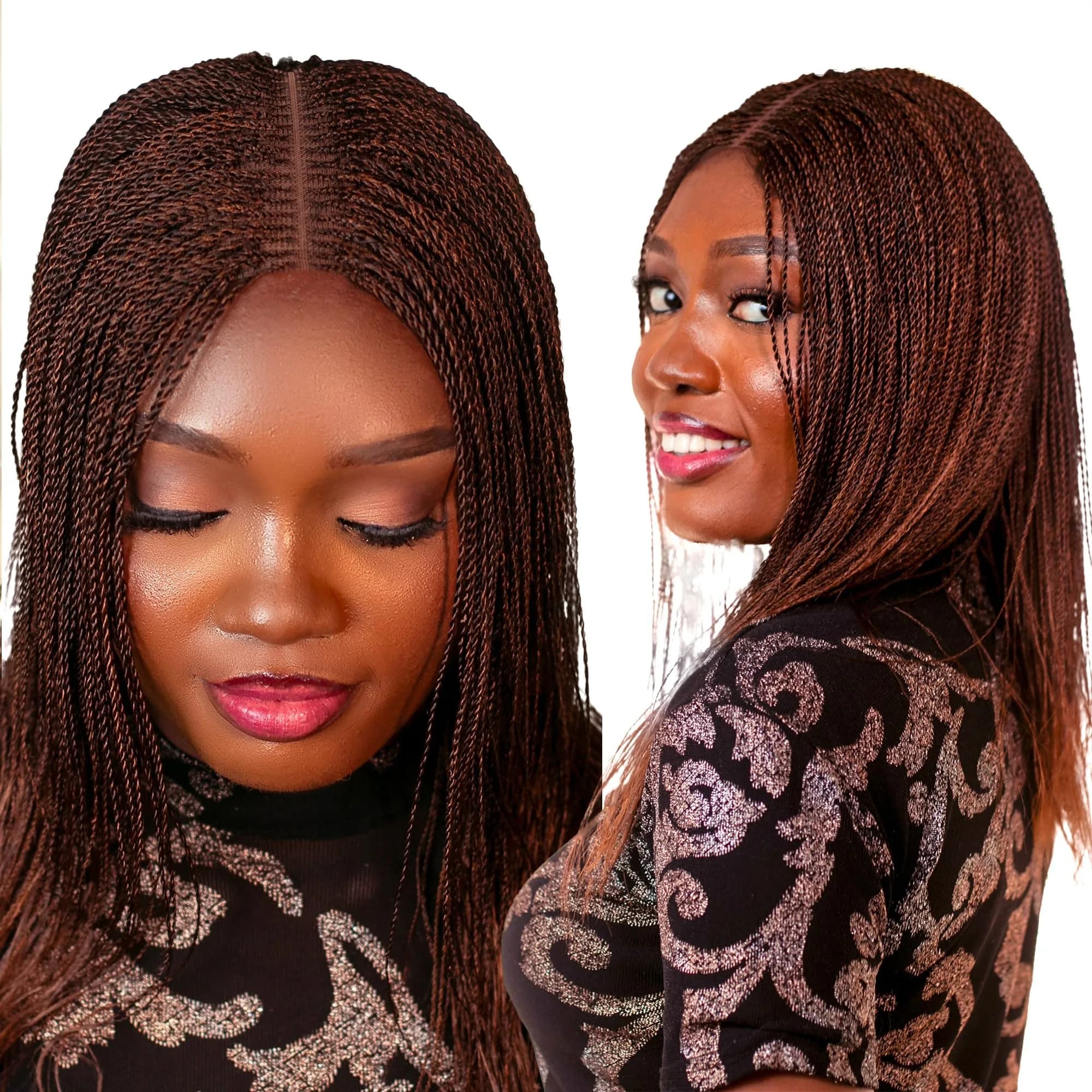 Wow Braids Twisted Wigs, Micro Million Twist Wig - 30/33 Mix, 12 Inches | Realistic, Lightweight & Easy to Style — #3033