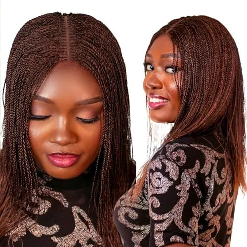 Wow Braids Twisted Wigs, Micro Million Twist Wig - 30/33 Mix, 12 Inches | Realistic, Lightweight & Easy to Style thumbnail 1