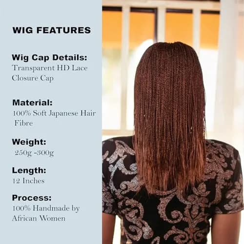 Wow Braids Twisted Wigs, Micro Million Twist Wig - 30/33 Mix, 12 Inches | Realistic, Lightweight & Easy to Style thumbnail 4