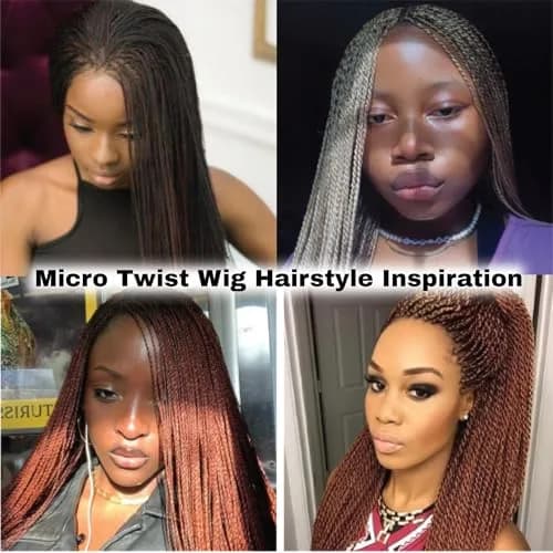 Wow Braids Twisted Wigs, Micro Million Twist Wig - 30/33 Mix, 12 Inches | Realistic, Lightweight & Easy to Style thumbnail 6