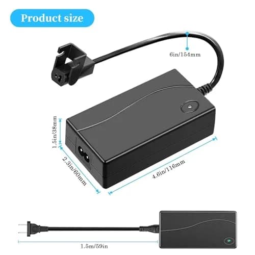 STAIGO 29V 2A Recliner Transformer Charger | 58W Power Adapter for Okin Limoss, Black thumbnail 3
