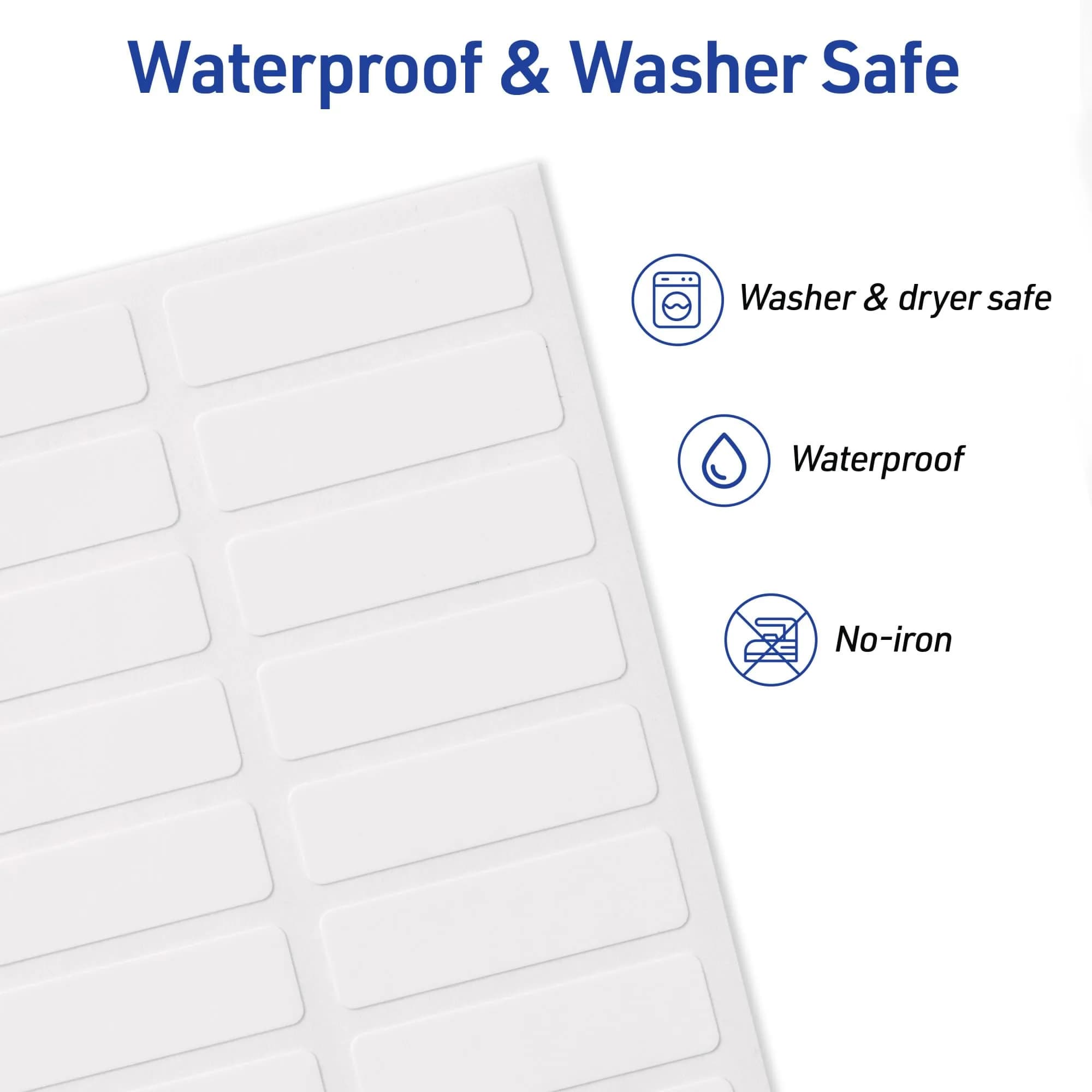 Avery No-Iron Fabric Labels 1/2" x 1-3/4" | Washer and Dryer-Safe Waterproof Labels, 54 Total - view 5